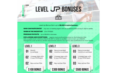 LEVEL UP BONUSES